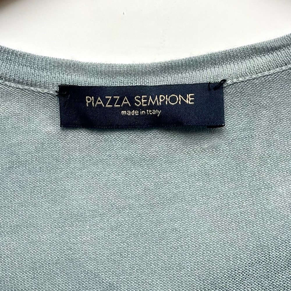 Piazza Sempione Silk Blend Printed Duster Cardigan Made in Italy Elegant Layer - Picture 7 of 7